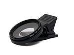 Stern Filter 6 Punkt 37 mm Star Light Linse mit Clip für Smartphones in Schwarz | System-S