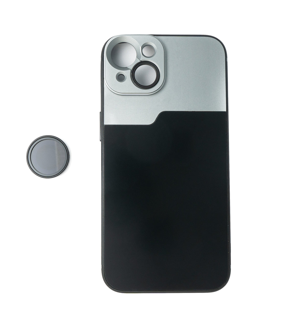 CPL Filter Circular Polarizer Linse mit Hülle in Schwarz für iPhone 13 | System-S