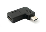 USB 3.1 Adapter Typ C Buchse zu 2.0 Micro B Stecker Winkel  Rechts | System-S