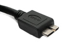 USB 3.0 Kabel 8 m Micro B Stecker zu A Stecker in Schwarz | System-S