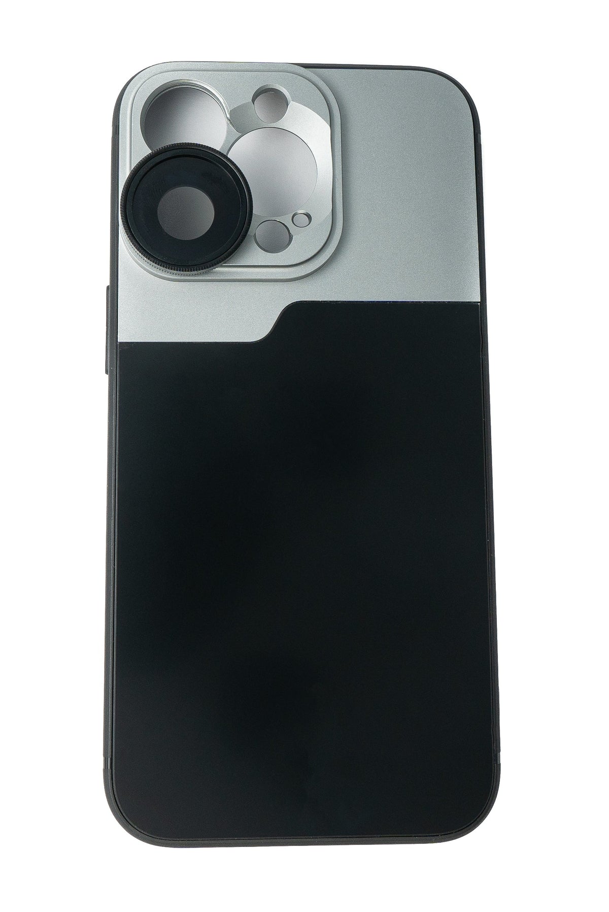 CPL Filter Circular Polarizer Linse mit Hülle in Schwarz für iPhone 13 Pro | System-S