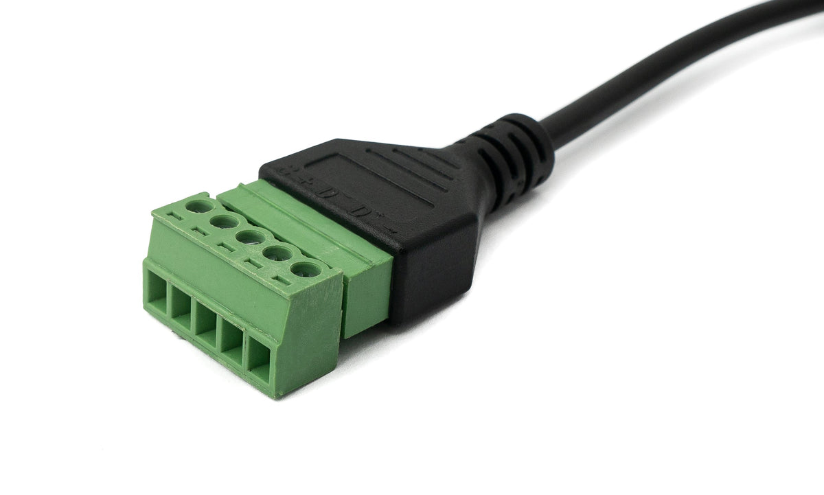 USB 3.1 Kabel 30 cm Typ C Stecker zu 5 polig Leiterstecker 180° Winkel Schwarz | System-S
