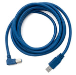 USB 3.0 Kabel 3 m Typ B Stecker zu Typ A Stecker Winkel in Blau | System-S