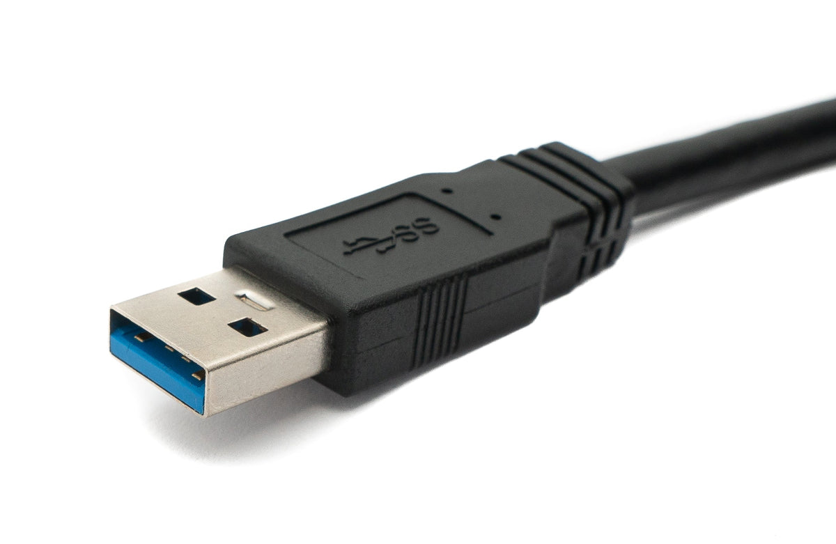 USB 3.0 Kabel 8 m Typ B Stecker zu A Stecker in Schwarz | System-S