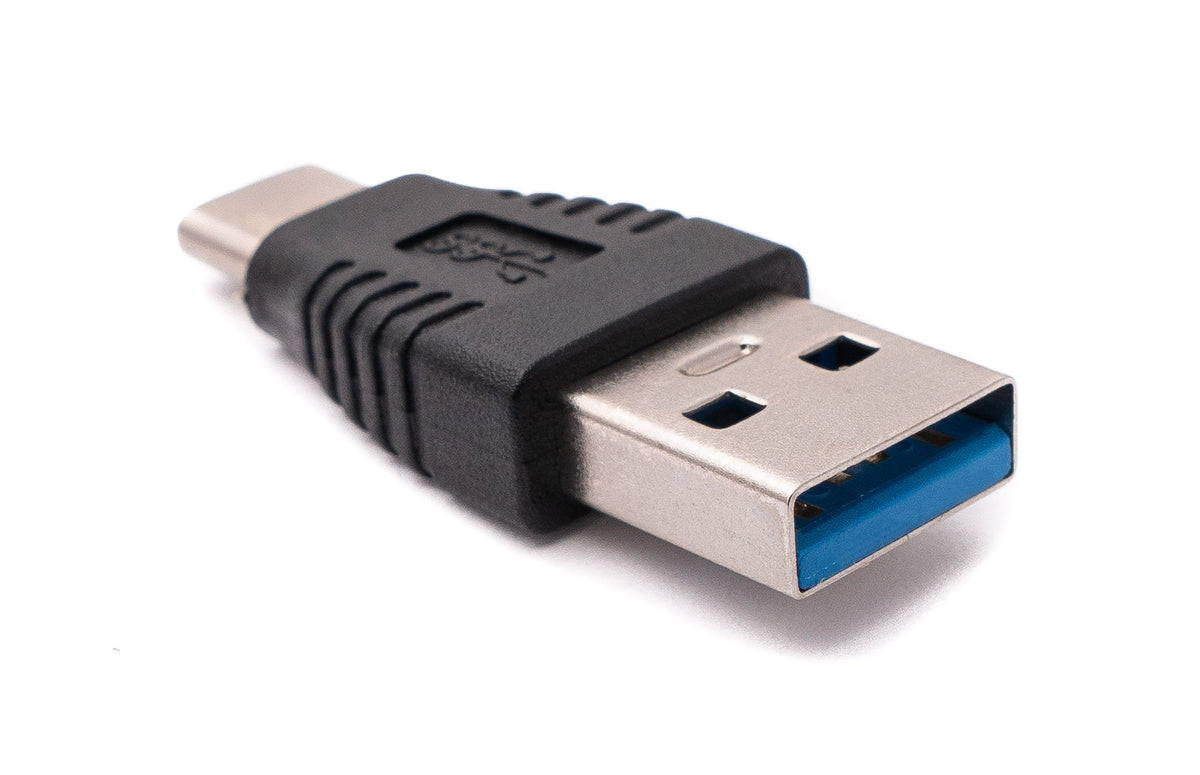 USB 3.1 Adapter Typ C Stecker zu 3.0 Typ A Stecker Kabel in Schwarz | System-S
