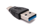 USB 3.1 Adapter Typ C Stecker zu 3.0 Typ A Stecker Kabel in Schwarz | System-S