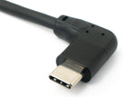 USB 3.1 Kabel 2 m Typ C Stecker zu Stecker Winkel in Schwarz | System-S