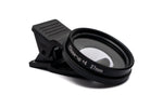 Makro Linse +4 Zoom Close Up Filter mit Clip in Schwarz | System-S