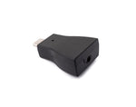 Audio USB Adapter 3,5 mm Klinke Buchse zu 3.1 Typ C Stecker AUX Kabel in Schwarz | System-S