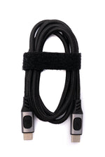 USB 3.1 Gen 2 Kabel 150 cm Typ C Stecker zu Stecker geflochten | System-S