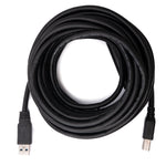 USB 3.0 Kabel 8 m Typ B Stecker zu Typ A Stecker in Schwarz | System-S