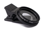 Makro Linse +1 Zoom Close Up Filter mit Clip in Schwarz | System-S
