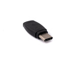 USB 3.1 Adapter Typ C Buchse zu Stecker Kabel in Schwarz | System-S