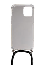 Schutzhülle aus Silikon mit Halsband in Transparent Hülle für iPhone 13 Mini | System-S