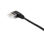 LAN Kabel 25 cm RJ45 8P8C STP Cat6 Stecker zu Stecker Winkel Schwarz | System-S