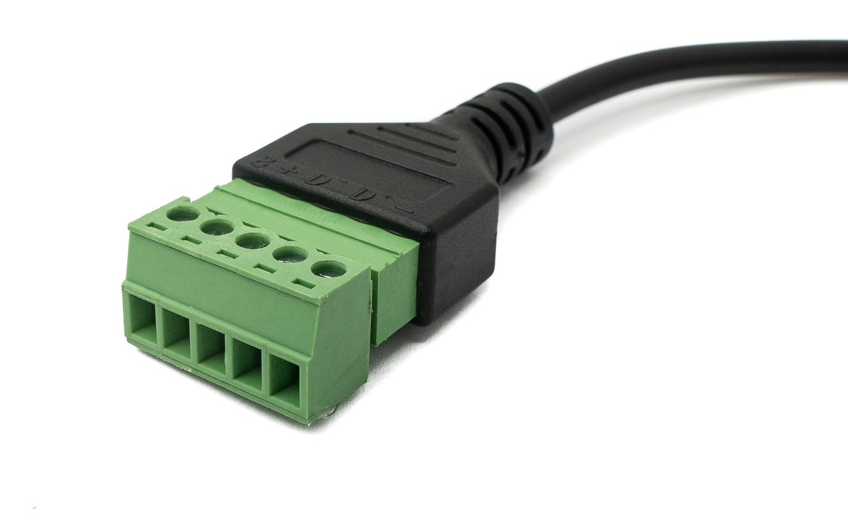 USB 2.0 Kabel 30cm Typ B Stecker zu 5 polig Leiterplattenstecker Schwarz | System-S