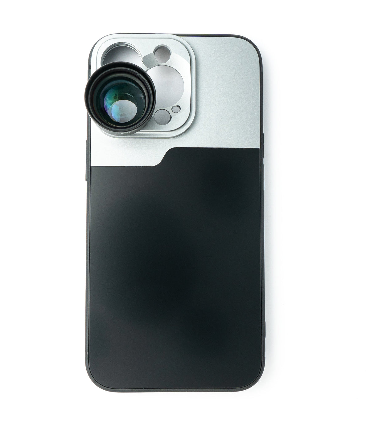 Zoom Linse 3x Tele Objektiv Filter mit Hülle in Schwarz für iPhone 13 Pro | System-S