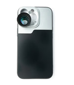Zoom Linse 3x Tele Objektiv Filter mit Hülle in Schwarz für iPhone 13 Pro | System-S