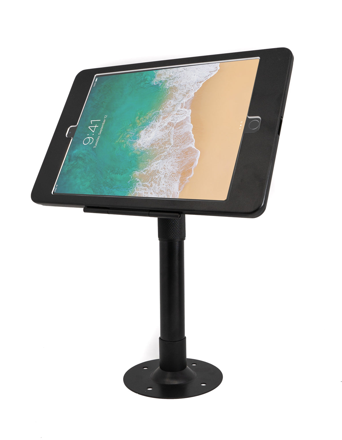 Tischständer 360° Halterung abschließbar für iPad Pro 11,0" (2018) in Schwarz | System-S