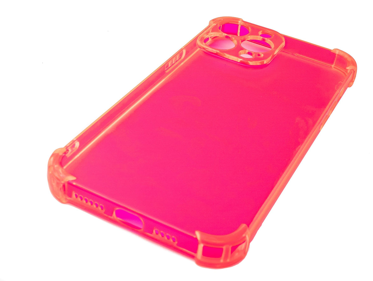 Schutzhülle aus Silikon in Pink Transparent Hülle für iPhone 13 Pro Max | System-S