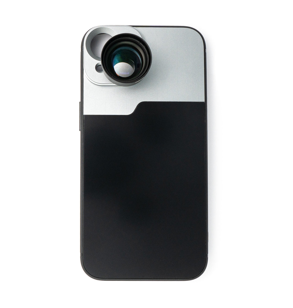 Zoom Linse 3x Tele Objektiv Filter mit Hülle in Schwarz für iPhone 13 | System-S