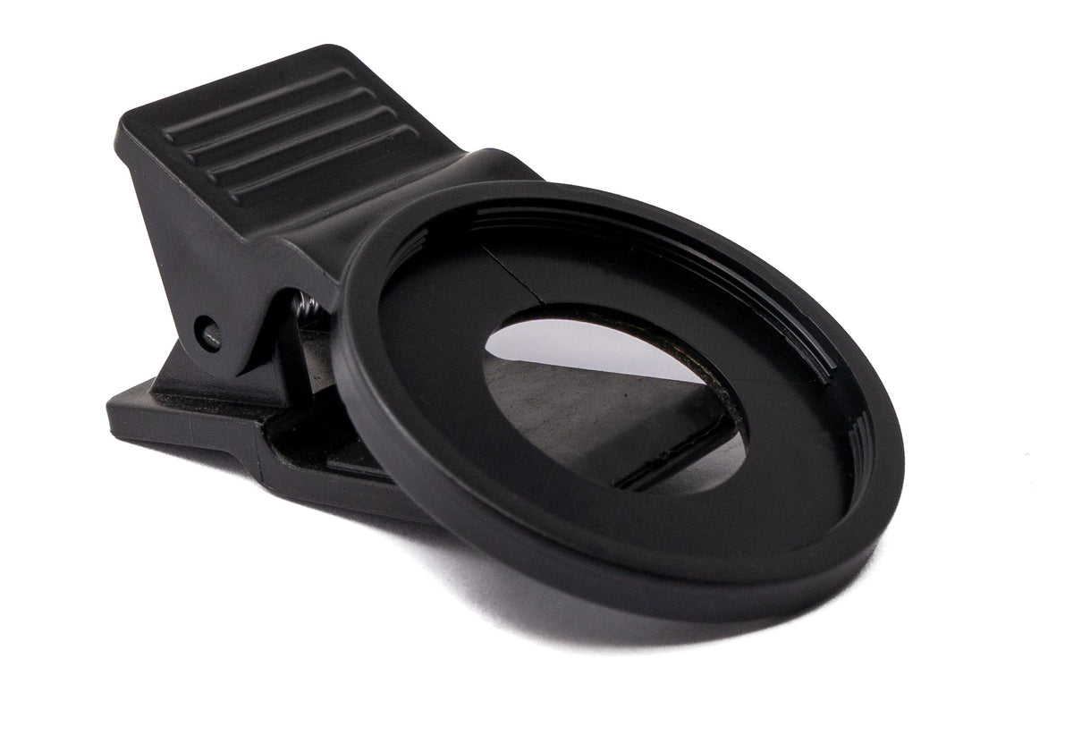 Makro Linse +8 Zoom Close Up Filter mit Clip in Schwarz | System-S
