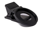 Makro Linse +8 Zoom Close Up Filter mit Clip in Schwarz | System-S
