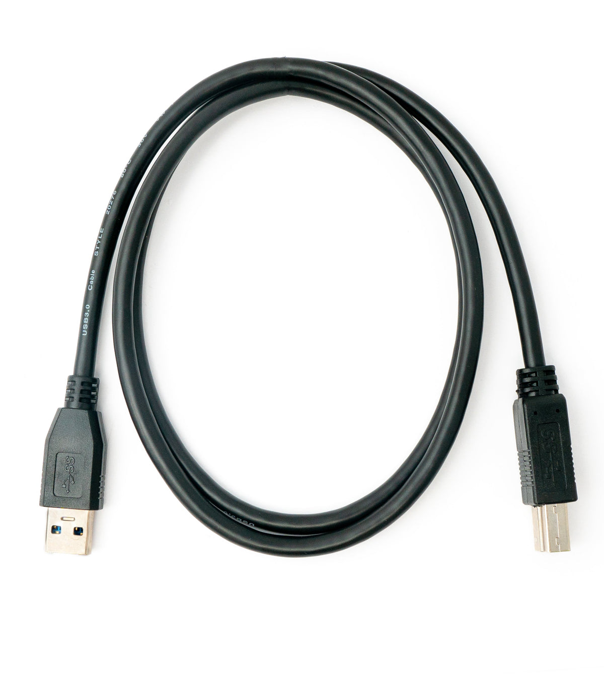 USB 3.0 Kabel 100 cm Typ B Stecker zu A Stecker in Schwarz | System-S