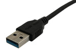 USB 3.1 Kabel 200 cm Typ C Stecker zu 3.0 Typ A Stecker in Schwarz | System-S