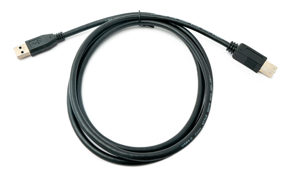 USB 3.0 Kabel 150 cm Typ B Stecker zu A Stecker in Schwarz | System-S