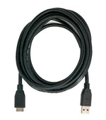 USB 3.0 Kabel 3 m Micro B Stecker zu Typ A Stecker in Schwarz | System-S