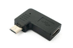 USB 3.1 Adapter Typ C Buchse zu 2.0 Micro B Stecker Winkel Links | System-S