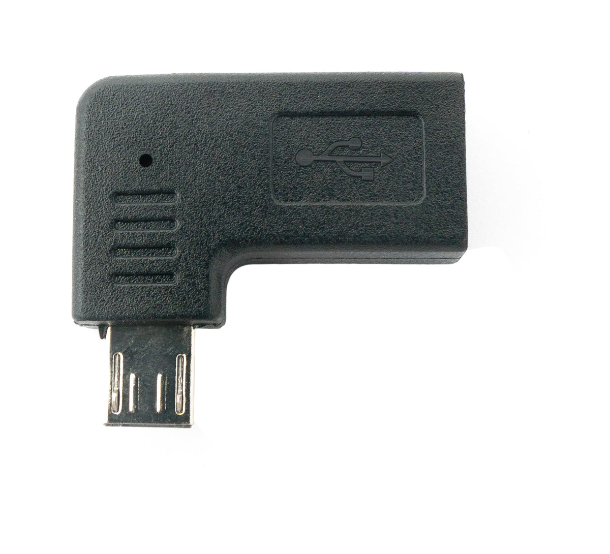 USB 3.1 Adapter Typ C Buchse zu 2.0 Micro B Stecker Winkel  Rechts | System-S