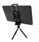 Smartphone Tablet Halterung Befestigung in Schwarz für Kamera Stativ Stick | System-S