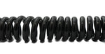 USB 2.0 Kabel 120 cm Micro B Stecker zu Mini B Buchse Spirale in Schwarz | System-S
