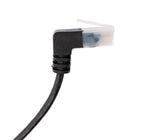 LAN Kabel 25 cm RJ45 8P8C STP Cat6 Stecker zu Stecker Winkel Schwarz | System-S
