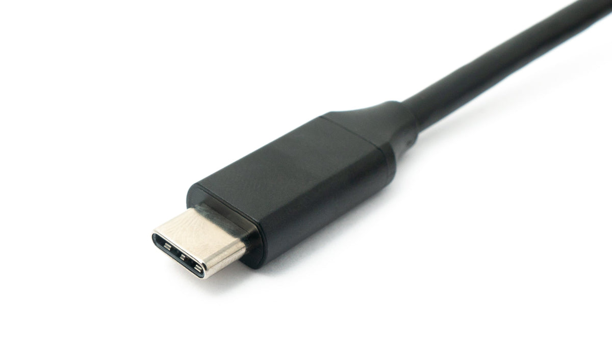USB 3.1 Kabel 2 m Typ C Stecker zu Stecker Winkel in Schwarz | System-S