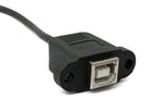 USB 2.0 Kabel 30 cm Typ B Buchse zu 5 polig Leiterplattenstecker Schwarz | System-S