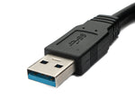 USB 3.0 Kabel 8 m Micro B Stecker zu A Stecker in Schwarz | System-S