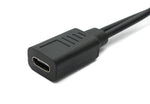 USB 3.1 Kabel 30 cm Typ C Buchse zu 2.0 Micro B und Typ B Stecker Adapter Schwarz | System-S
