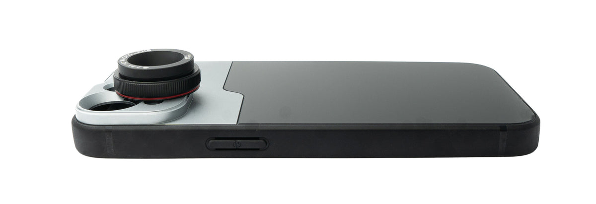 Makro Linse 2.8x HD Filter mit Hülle in Schwarz für iPhone 13 | System-S