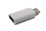 USB 3.1 Adapter Typ C Buchse zu 2.0 Micro B Stecker Kabel in Weiß | System-S