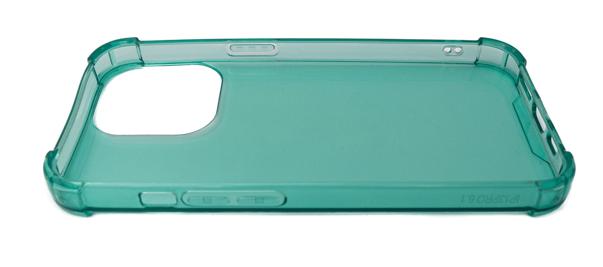 Schutzhülle aus Silikon in Grün Transparent Hülle für iPhone 13 Pro | System-S