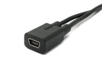 USB 3.1 Kabel 30 cm Mini B Buchse zu Stecker & Micro B Stecker Winkel Schwarz | System-S