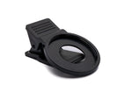 Makro Linse +4 Zoom Close Up Filter mit Clip in Schwarz | System-S