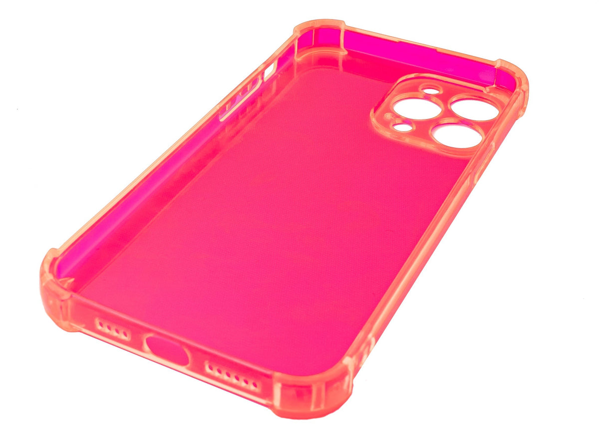 Schutzhülle aus Silikon in Pink Transparent Hülle für iPhone 13 Pro Max | System-S