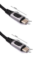 USB 3.1 Gen 2 Kabel 150 cm Typ C Stecker zu Stecker geflochten | System-S
