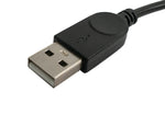 USB 2.0 Kabel 100 cm Typ B Stecker zu A Stecker Winkel in Schwarz | System-S