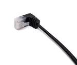 LAN Kabel 25 cm RJ45 8P8C STP Cat6 Stecker zu Stecker Winkel Schwarz | System-S