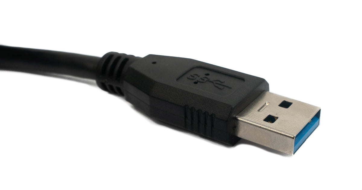 USB 3.0 Kabel 3 m Micro B Stecker zu Typ A Stecker in Schwarz | System-S